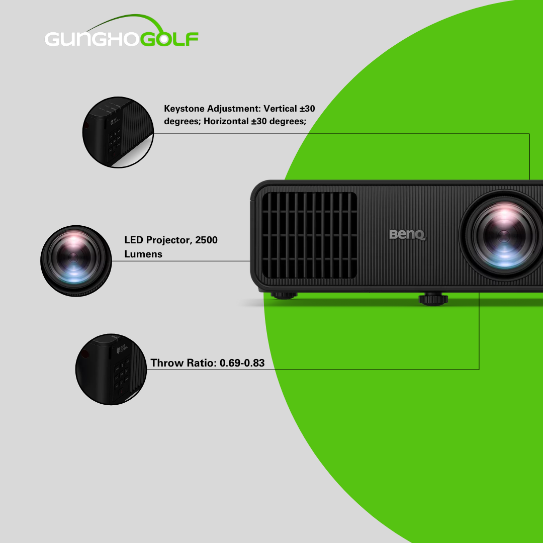 BenQ LH600ST+ 3000lms 1080p LED Short Throw Simulation Projector