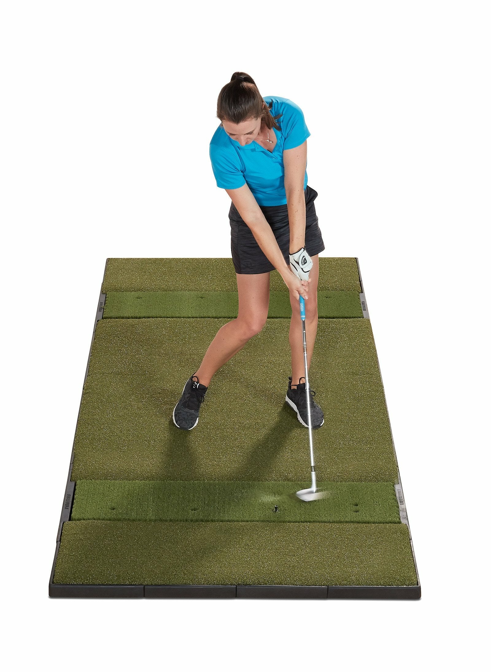 FIBERBUILT GRASS SERIES STUDIO GOLF MAT - DOUBLE HITTING - 10'X4'