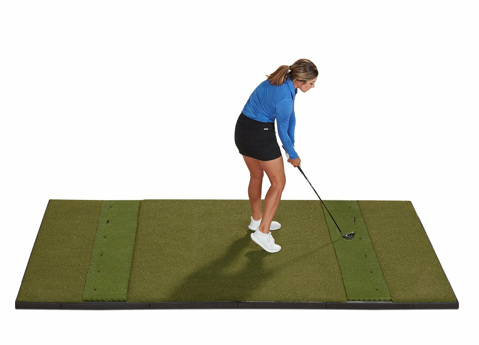 Fiberbuilt Studio Golf Mat, Center Stance, 10' x 6'