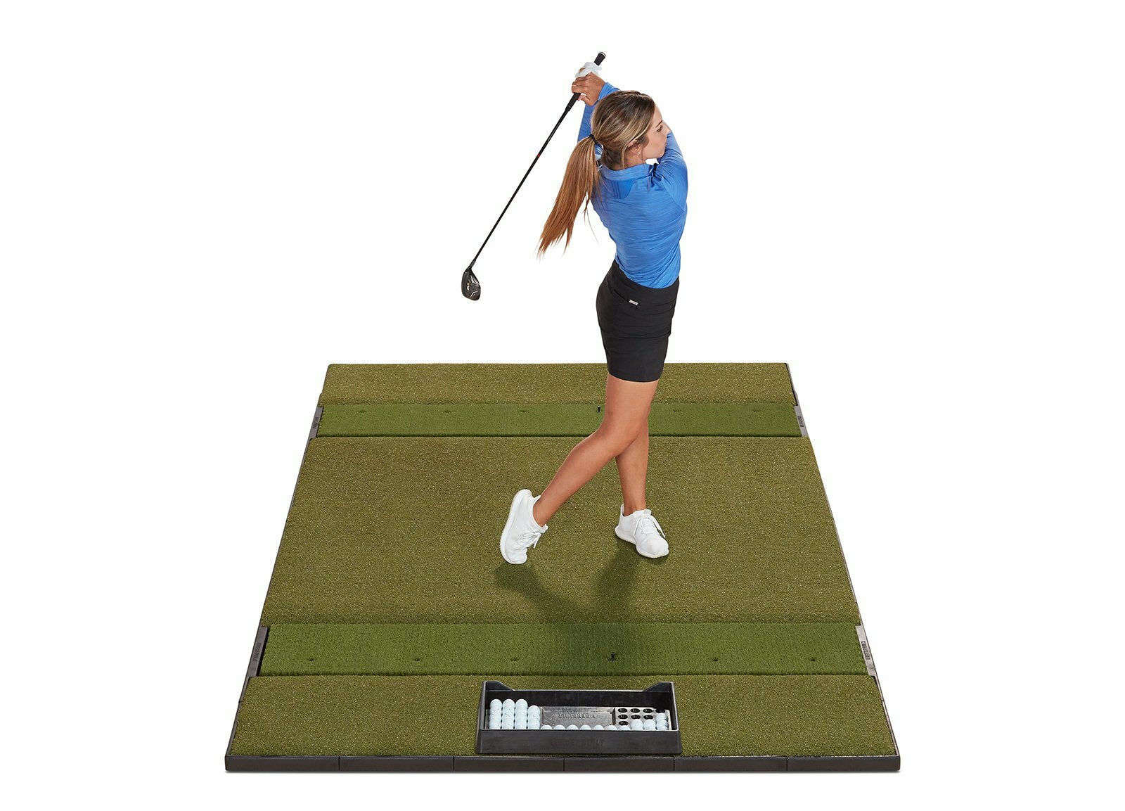 Fiberbuilt Studio Golf Mat, Center Stance, 10' x 6'