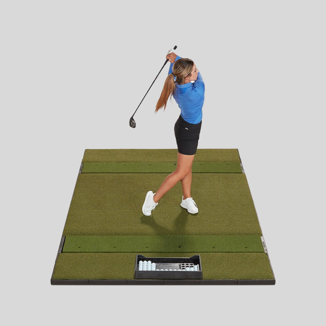 Fiberbuilt Studio Golf Mat, Center Stance, 10' x 6'