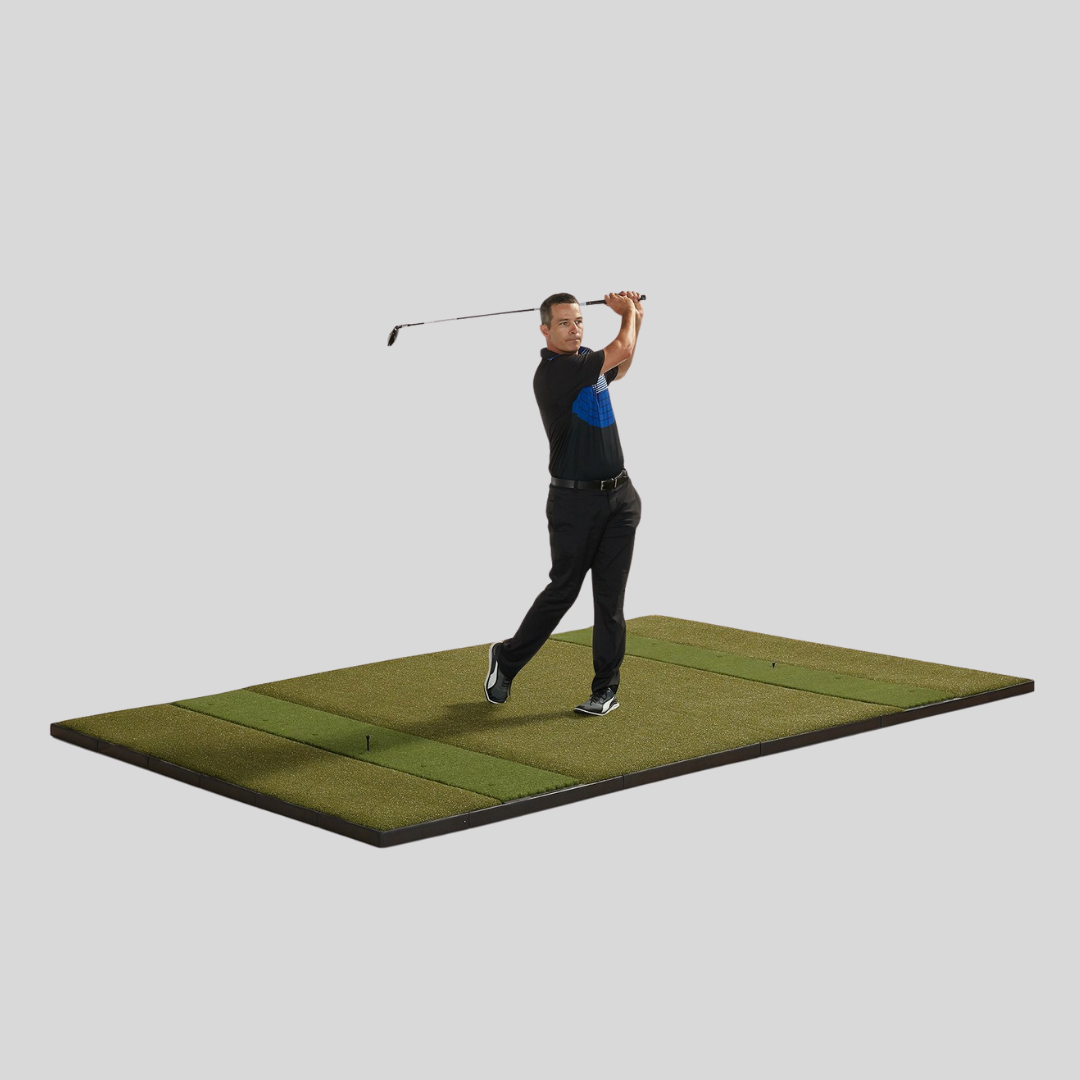 Fiberbuilt Studio Golf Mat, Center Stance, 10' x 6'