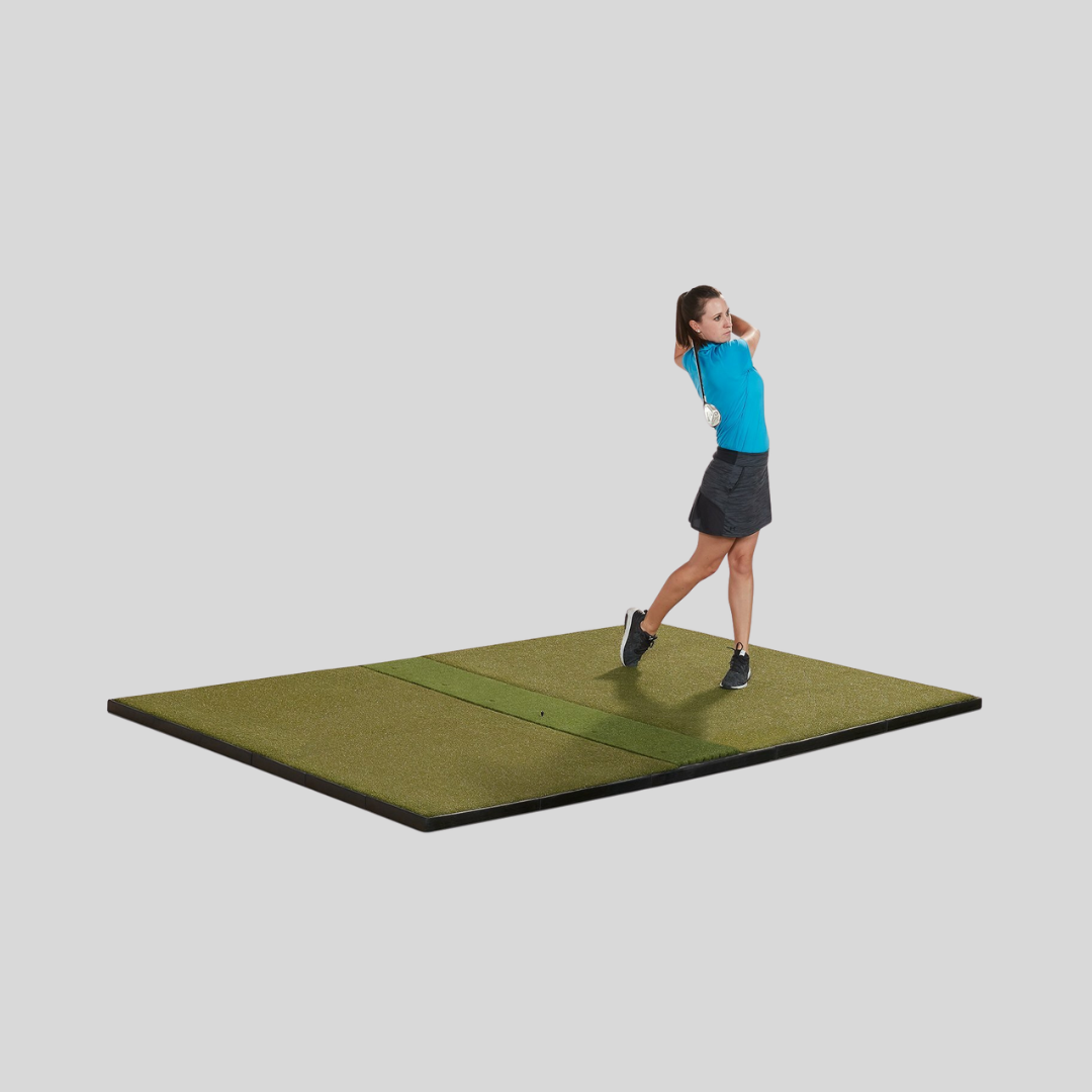 Fiberbuilt Studio Golf Mat, Center Hitting, 9' x 6'