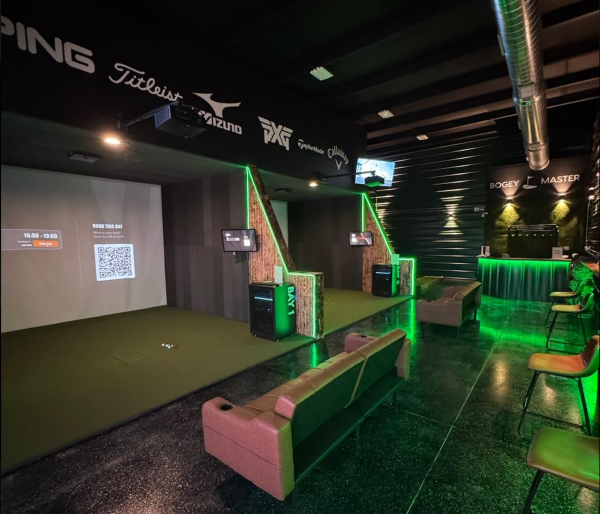 Commercial golf simulator build by Gungho Golf