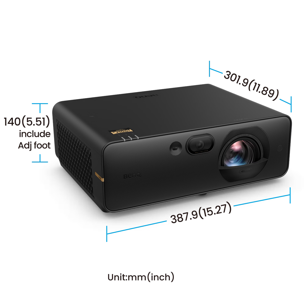 BenQ AK800ST 5000 Lumen 4K Short Throw Laser Golf Simulator Projector