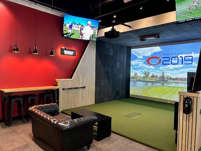 Commercial golf simulator build by Gungho Golf