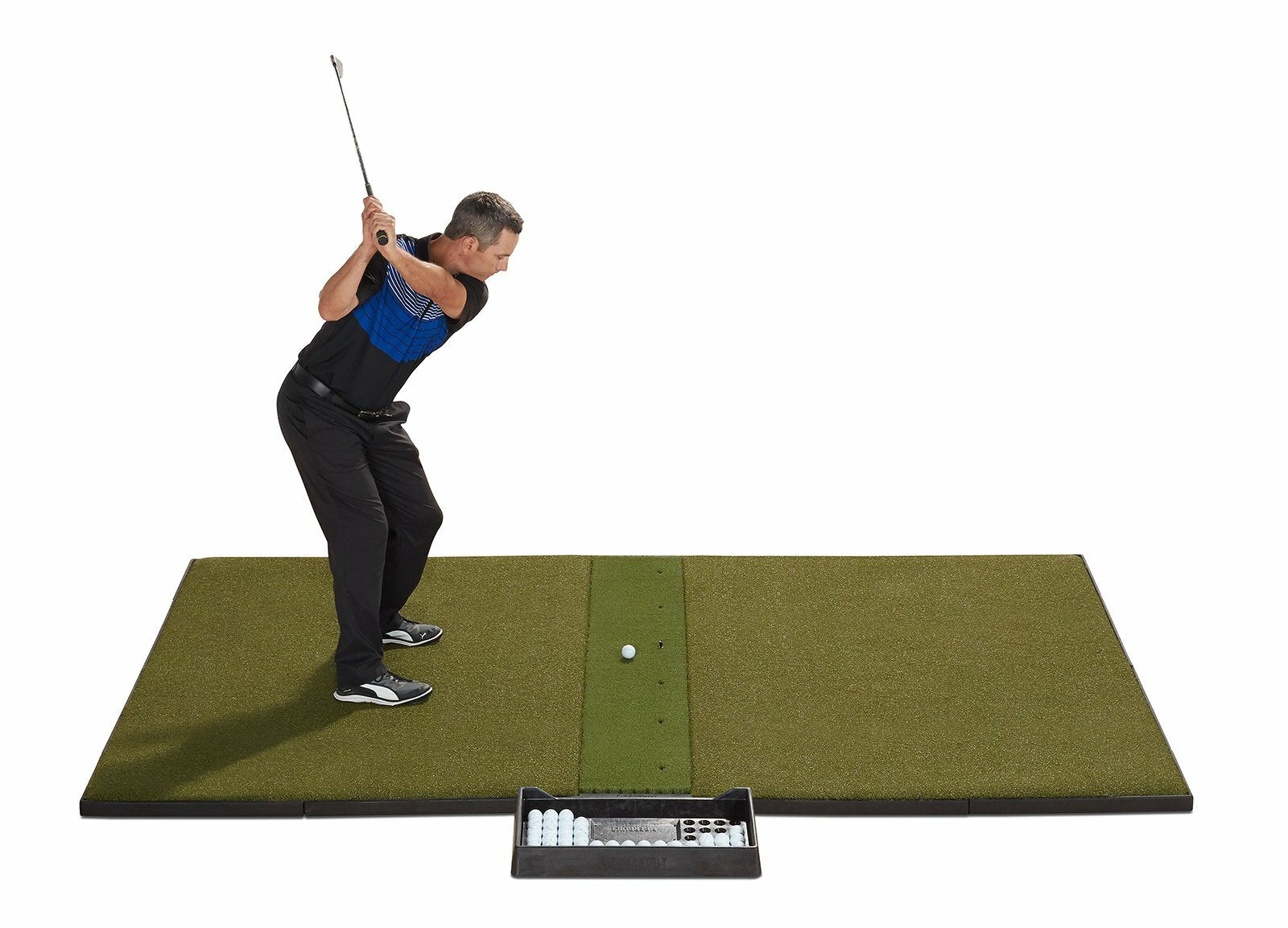 Fiberbuilt Studio Golf Mat, Center Hitting, 9' x 6'