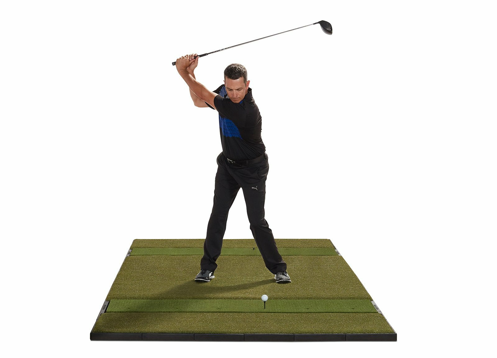 Fiberbuilt Studio Golf Mat, Center Stance, 10' x 6'