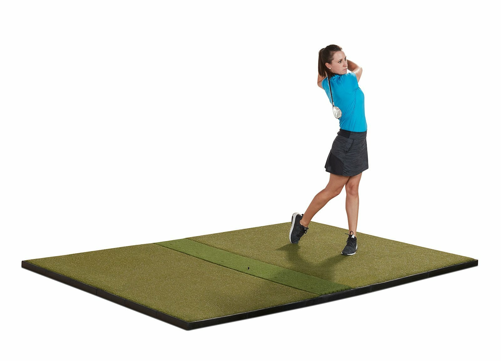 Fiberbuilt Studio Golf Mat, Center Hitting, 9' x 6'